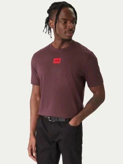 T-shirt Diragolino 50447978 Bordeaux Regular Fit
