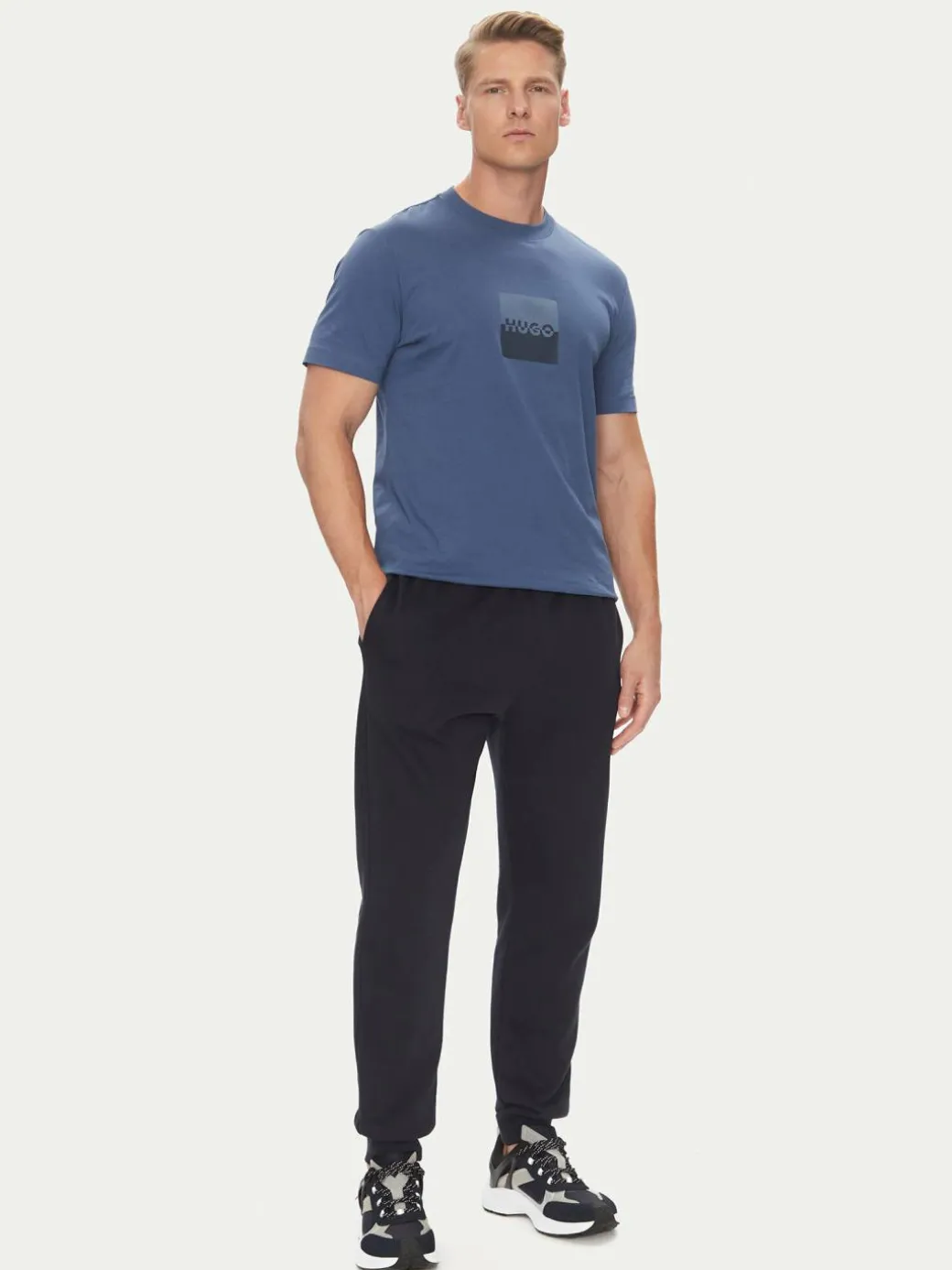 T-shirt Dusplit 50542784 Blu Regular Fit