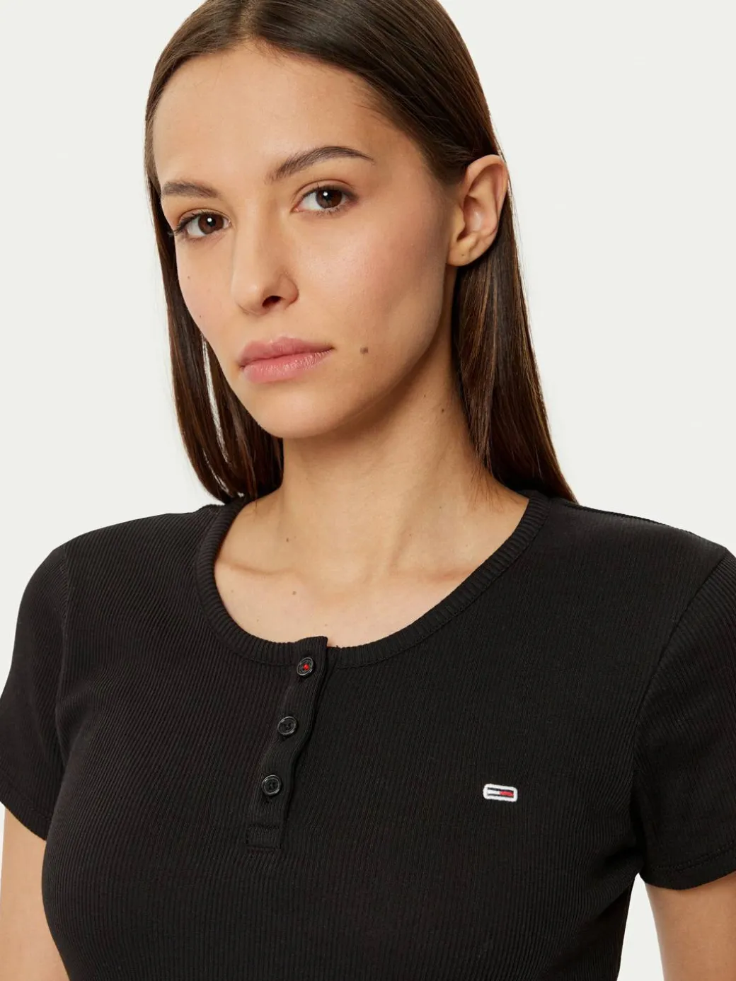T-shirt DW0DW19502 Nero Slim Fit