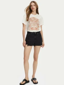 T-shirt EBJZT00424 Bianco Relaxed Fit