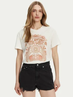 T-shirt EBJZT00424 Bianco Relaxed Fit