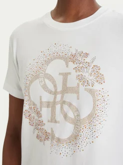 T-shirt E6GI01 K68D2 Bianco Regular Fit