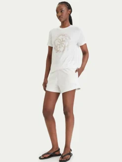 T-shirt E6GI01 K68D2 Bianco Regular Fit