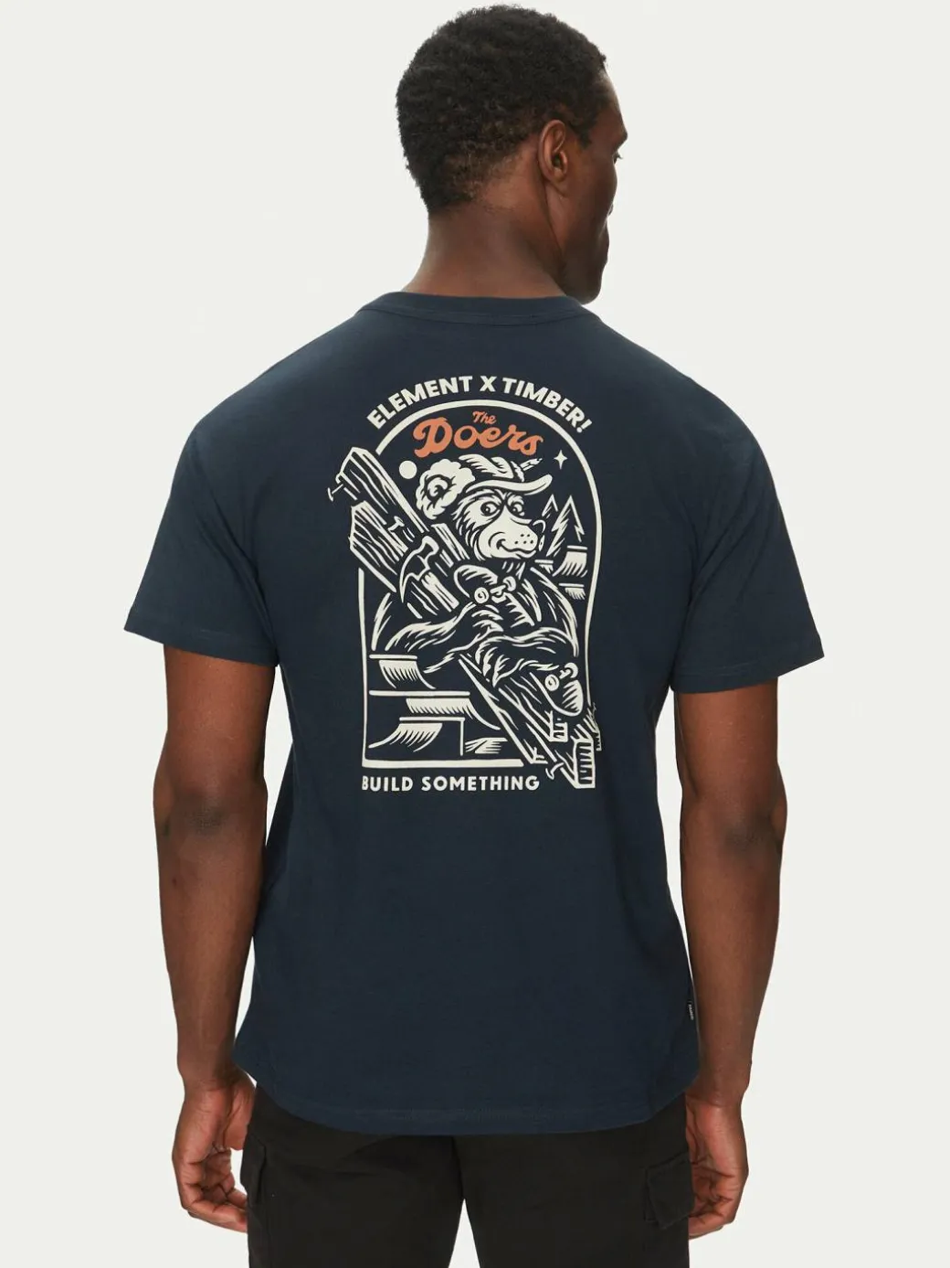 T-shirt ELYZT00520 Blu scuro Regular Fit