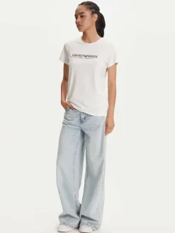 T-shirt EW000408 AF10881 U1131 Bianco Regular Fit