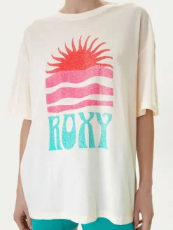 T-shirt Hangloose Poster ERJZT06090 Beige chiaro Loose Fit