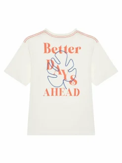 T-shirt 3I1XC10P4 Écru Oversize