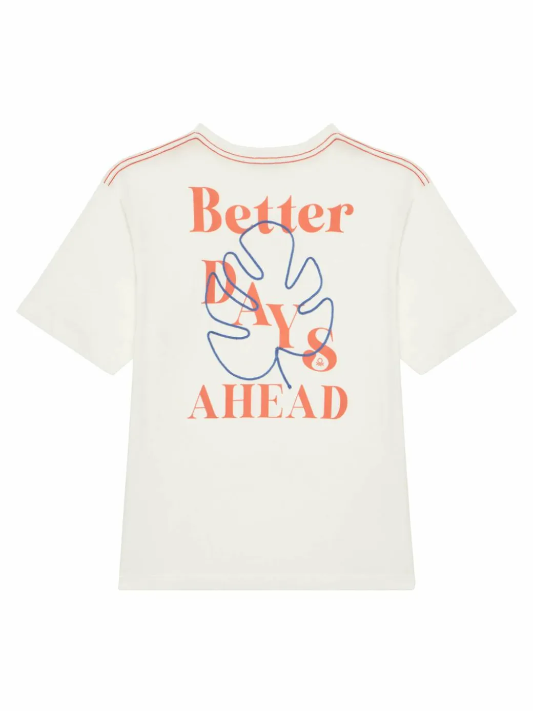 T-shirt 3I1XC10P4 Écru Oversize