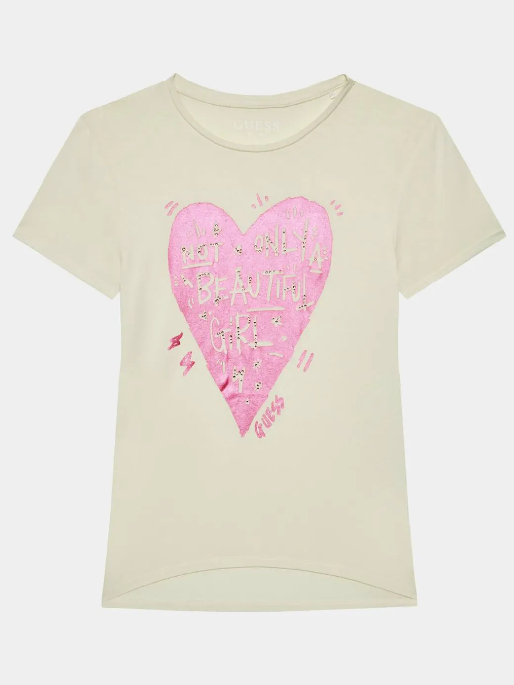 T-shirt J3BI20 KBDN0 Écru Regular Fit