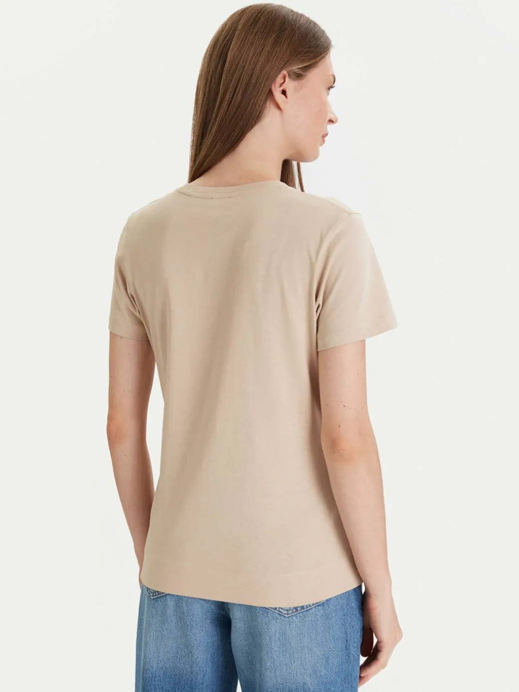 T-shirt 58 253JE58Tia 30049367 Beige Slim Fit