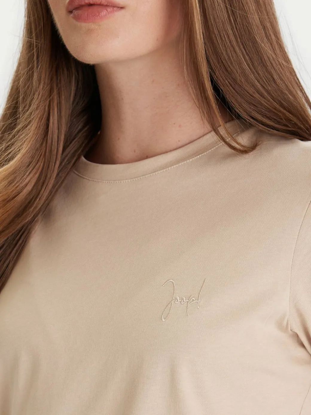 T-shirt 58 253JE58Tia 30049367 Beige Slim Fit