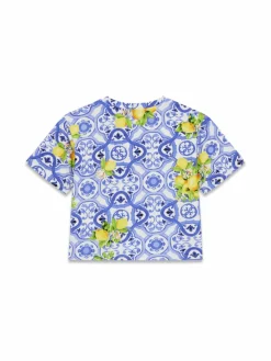 T-shirt J6GI03 K6YW4 Blu Relaxed Fit