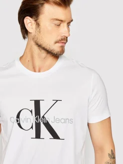 T-shirt J30J320935 Bianco Slim Fit