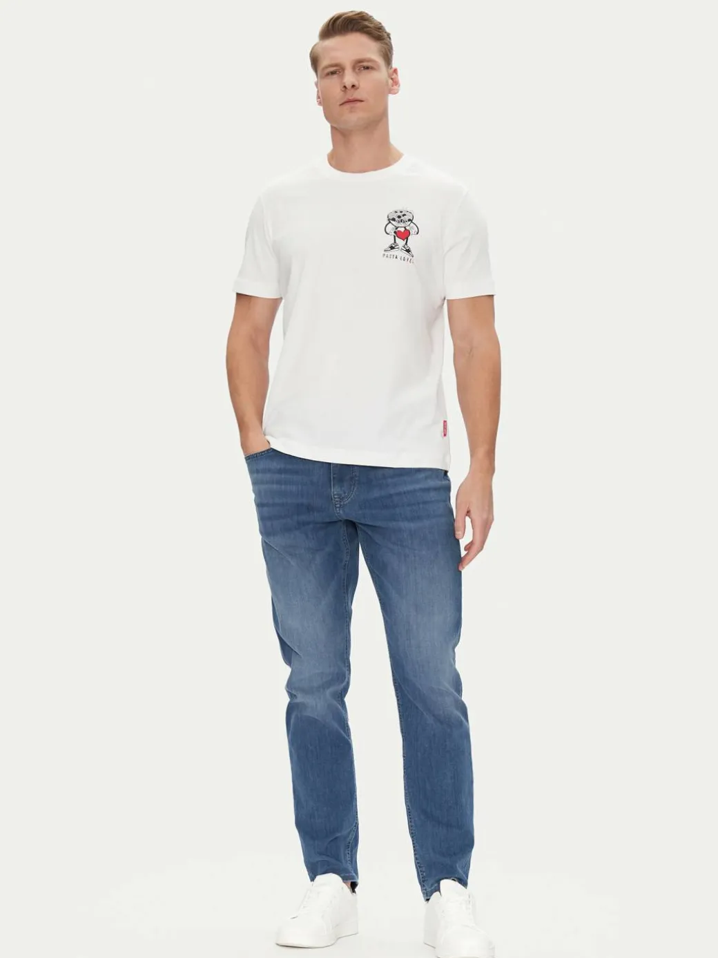 T-shirt 15 JJJ-23Alonzo 30045691 Bianco Modern Fit