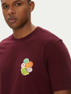 T-shirt JW2976 Bordeaux Loose Fit