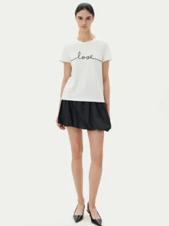T-shirt Kami 10332587 Bianco Relaxed Fit