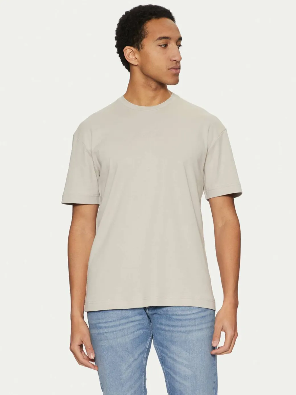 T-shirt K10K114167 Beige Slim Fit