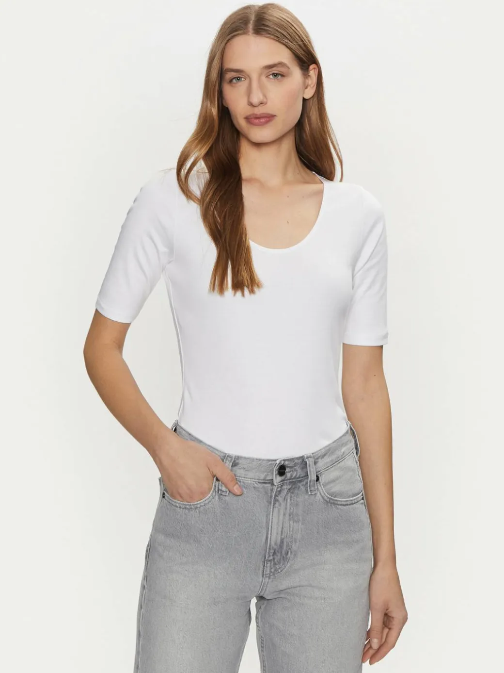 T-shirt K20K208050 Bianco Slim Fit