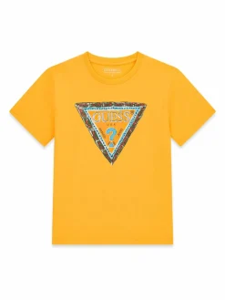 T-shirt L6GI00 K8HM4 Giallo Regular Fit