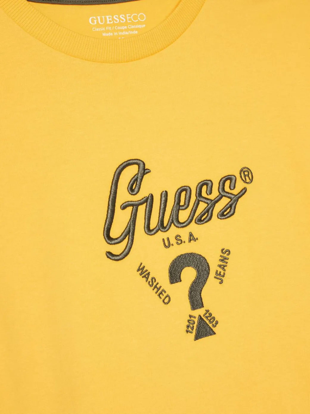 T-shirt L6GI06 K8HM4 Giallo Relaxed Fit