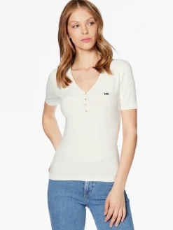 T-shirt L44KIPNQ 112333722 Écru Regular Fit