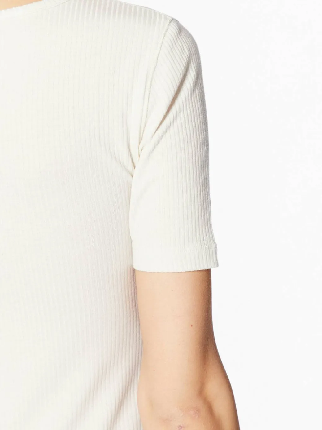 T-shirt L44KIPNQ 112333722 Écru Regular Fit