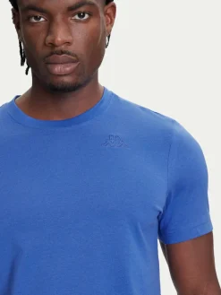 T-shirt Logo Korpo Cafers 304J150 Blu Slim Fit