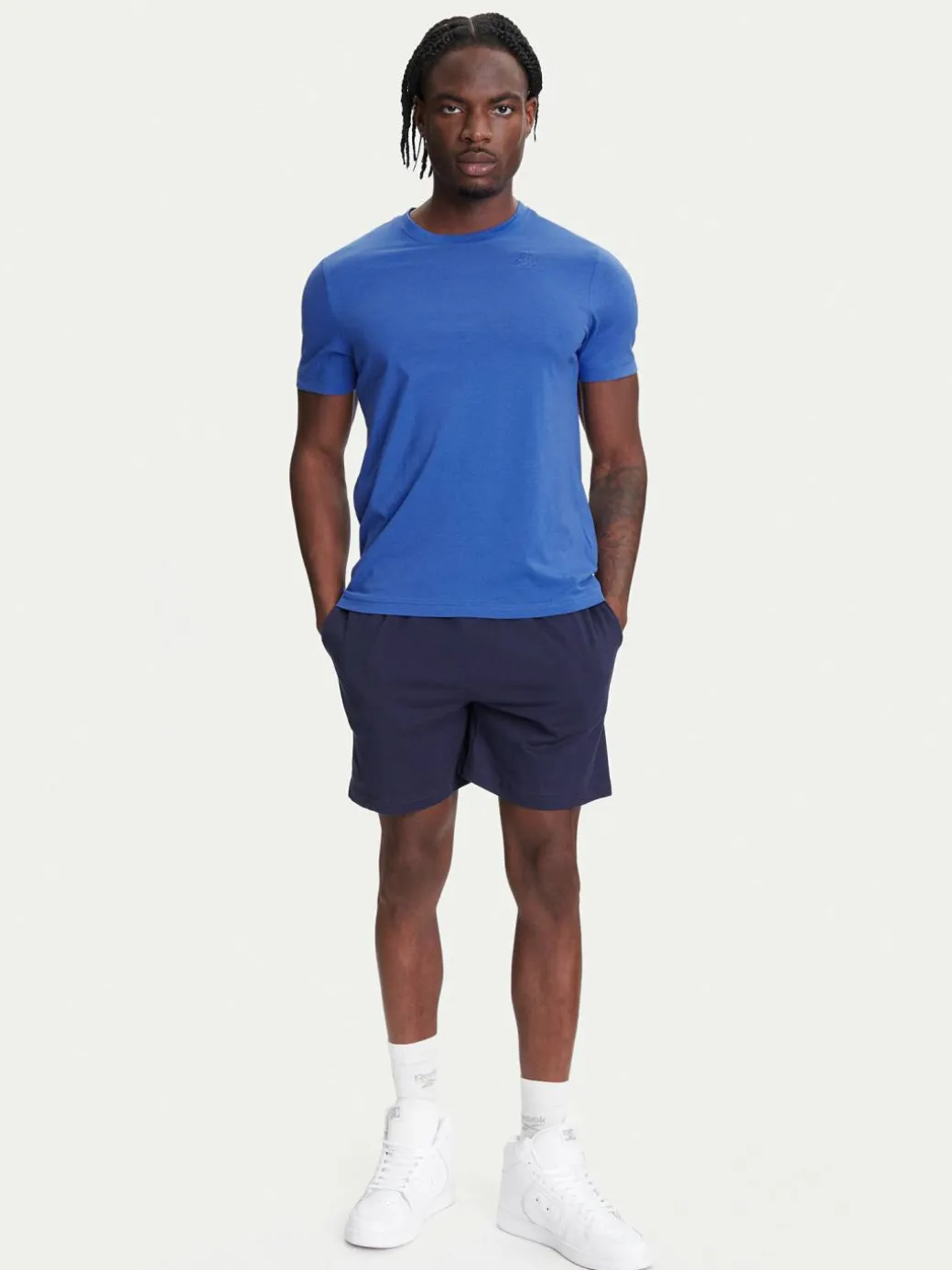 T-shirt Logo Korpo Cafers 304J150 Blu Slim Fit