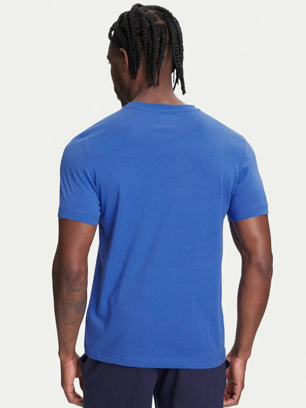 T-shirt Logo Korpo Cafers 304J150 Blu Slim Fit