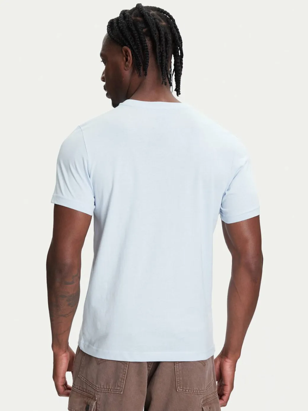 T-shirt Logo Korpo Cafers 304J150 Celeste Slim Fit