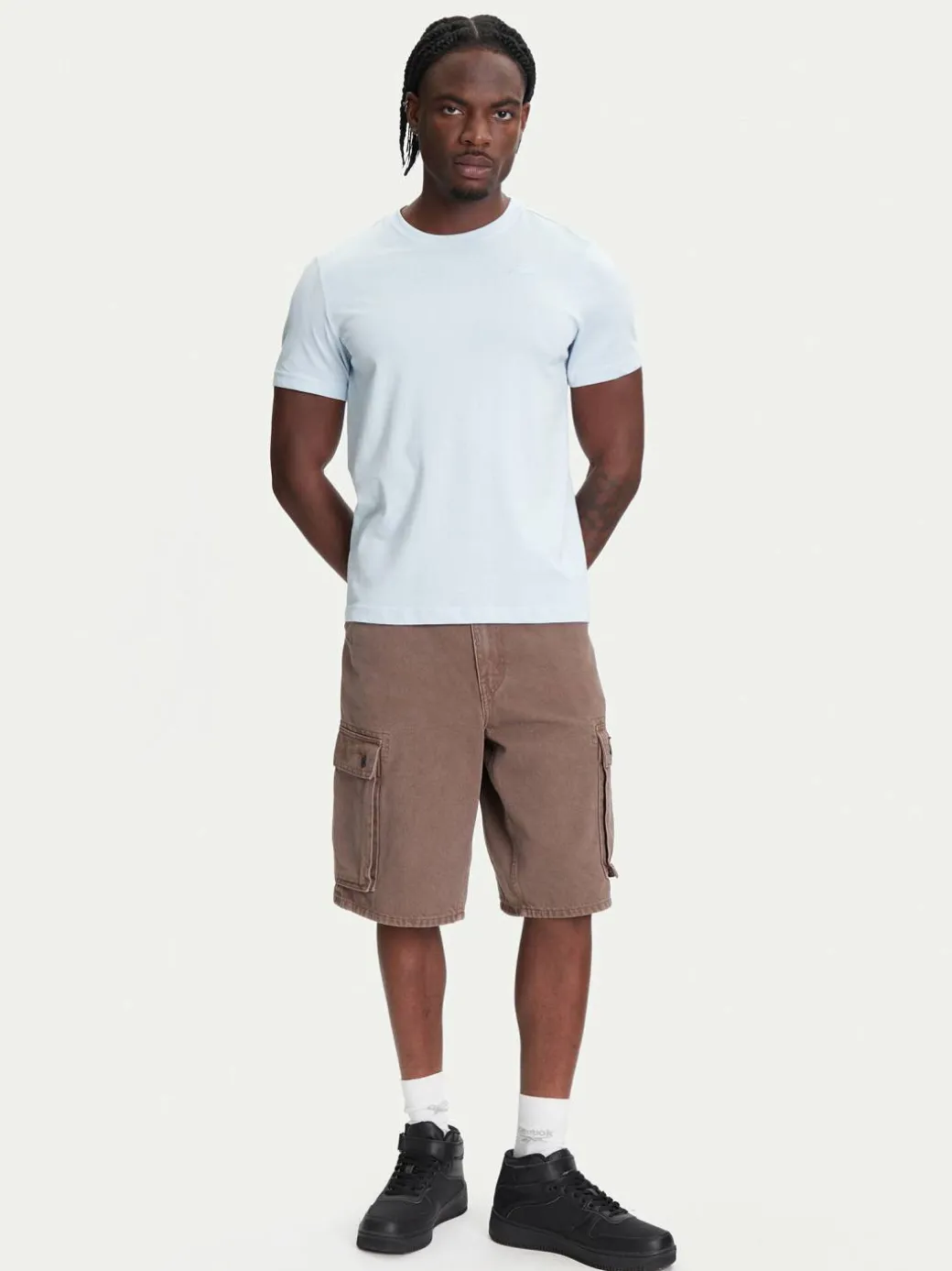 T-shirt Logo Korpo Cafers 304J150 Celeste Slim Fit
