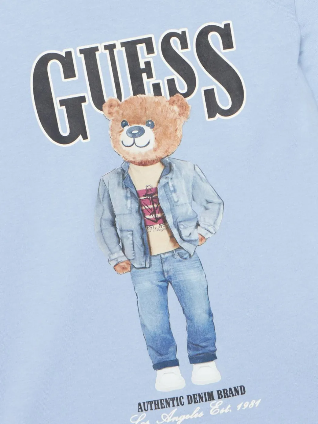 T-shirt L6RI11 K8HM4 Celeste Regular Fit