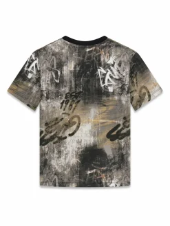 T-shirt L6RI04 K8HM4 Multicolore Oversize