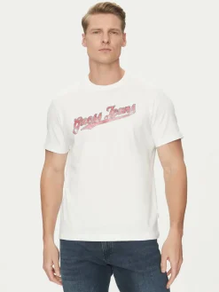 T-shirt M5GI54 K8FQ4 Bianco Regular Fit