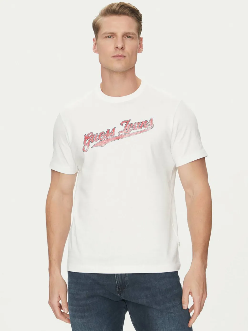 T-shirt M5GI54 K8FQ4 Bianco Regular Fit