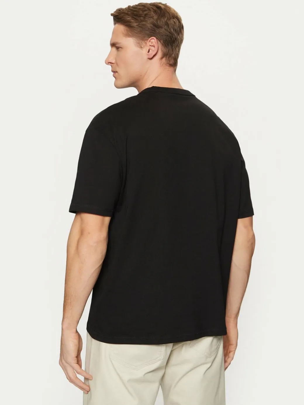 T-shirt M5RI35 K8FQ4 Nero Oversize