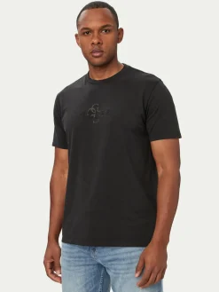T-shirt M6YI58 K4632 Nero Regular Fit