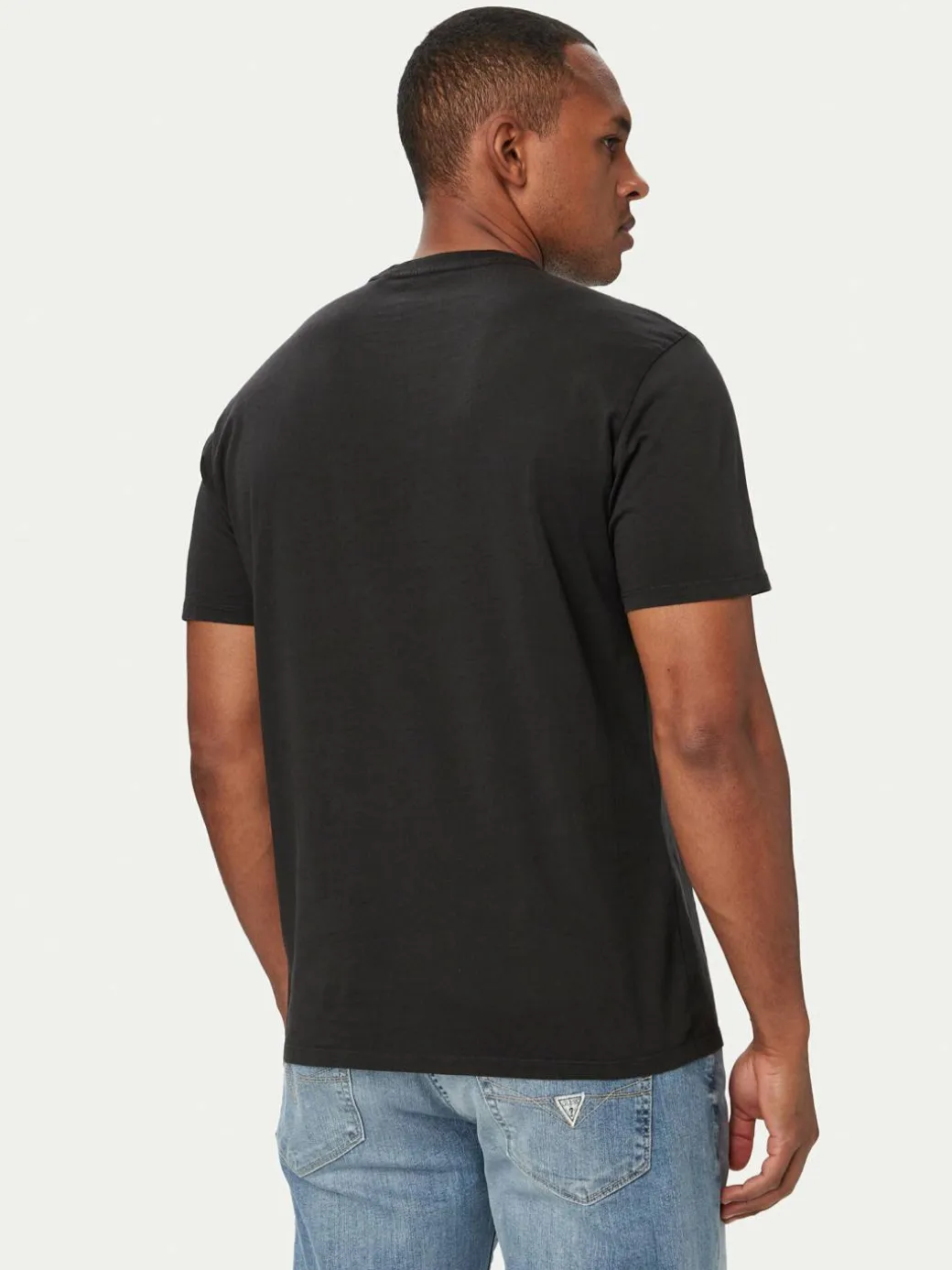 T-shirt M6YI58 K4632 Nero Regular Fit