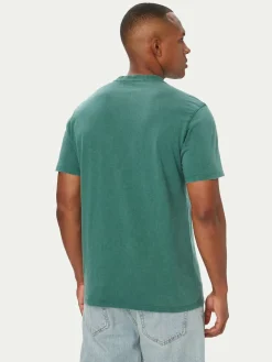 T-shirt M6YI58 K4632 Verde Regular Fit