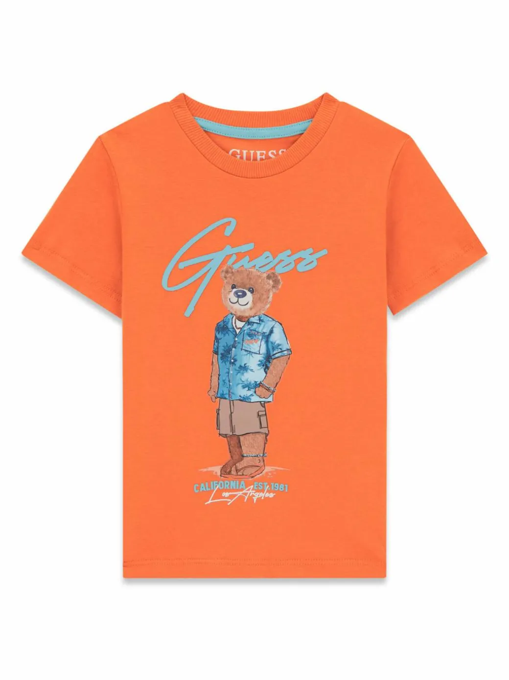T-shirt N6GI04 K8HM4 Arancione Regular Fit