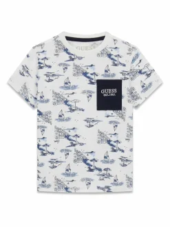 T-shirt N6GI03 K8HM4 Bianco Regular Fit