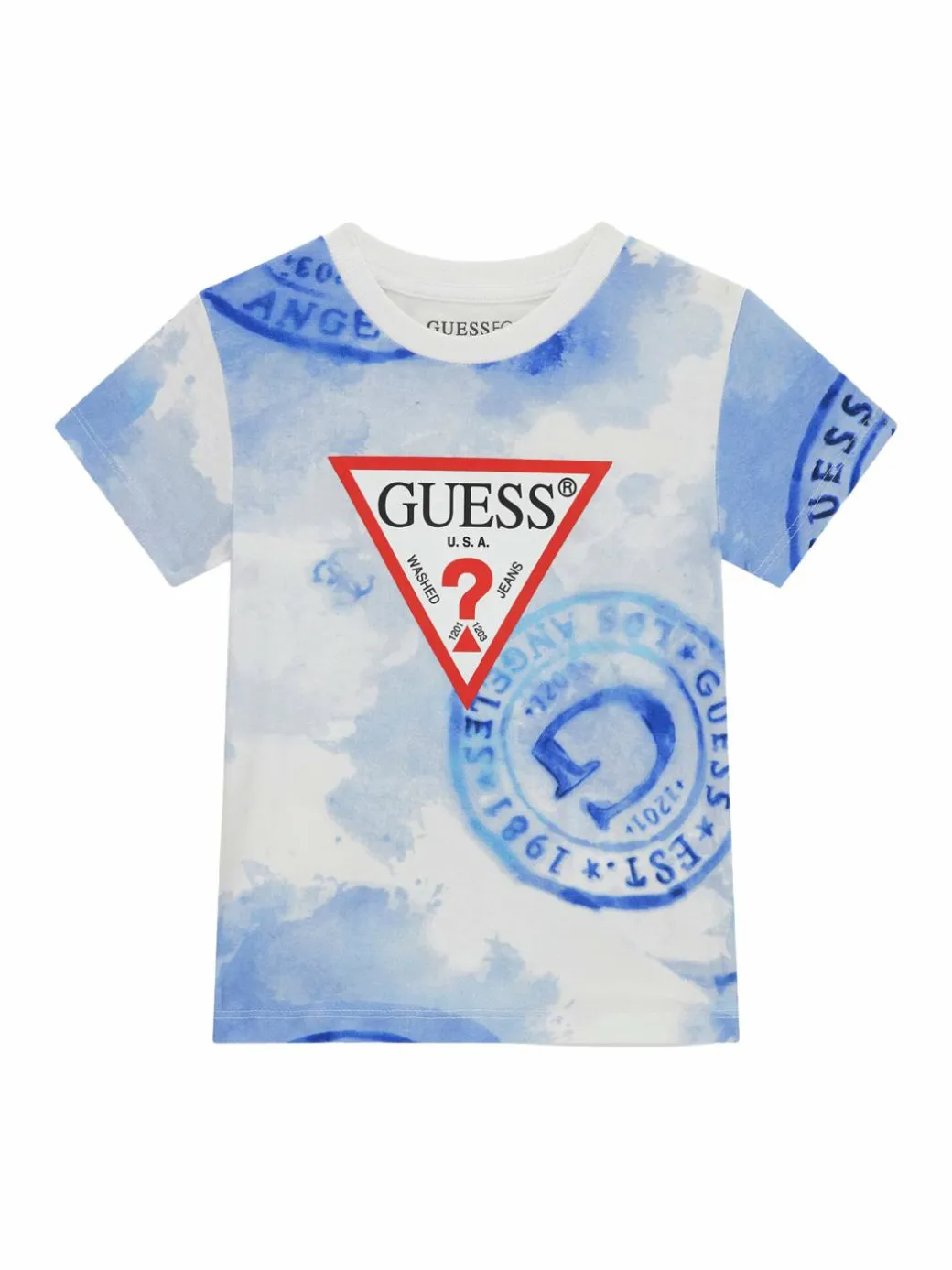 T-shirt N6GI02 K8HM4 Blu Regular Fit