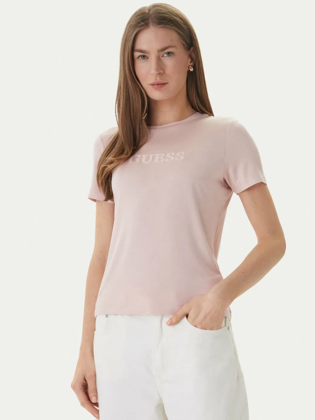 T-shirt O6GI00 KBF92 Rosa Regular Fit