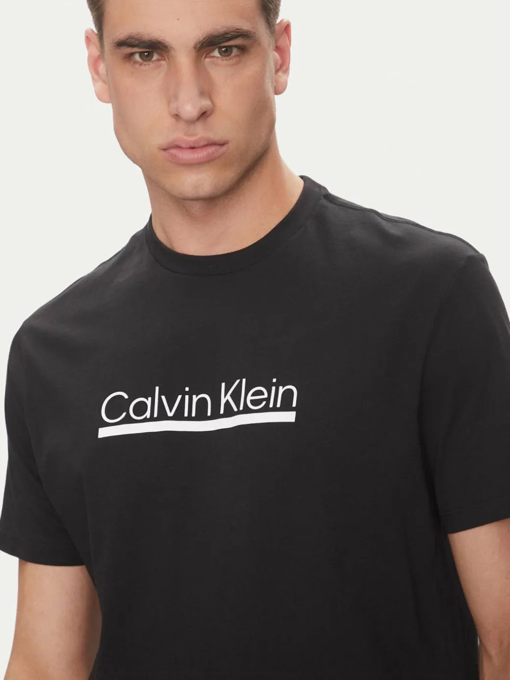 T-shirt Outline Tape Graphic LV04RC852G Nero Regular Fit