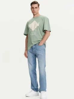 T-shirt PD00005357 Verde Relaxed Fit
