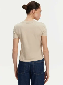 T-shirt Placed Institutional J20J225524 Beige Slim Fit