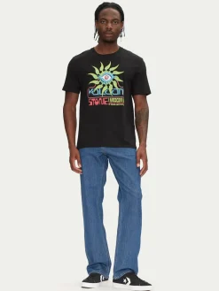 T-shirt Realityfab A3512555 Nero Loose Fit