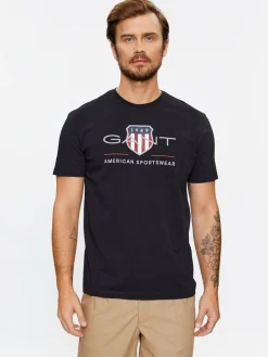 T-shirt Reg Archive Shield Ss 2003199 Nero Regular Fit