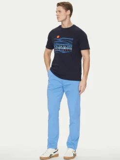 T-shirt S-Buti NP0A4INM Blu scuro Regular Fit
