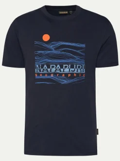 T-shirt S-Buti NP0A4INM Blu scuro Regular Fit